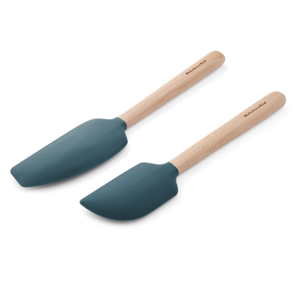 2-Piece Silicone Mixing Spatula and Scraper Set for Cooking, Agave - Image 6