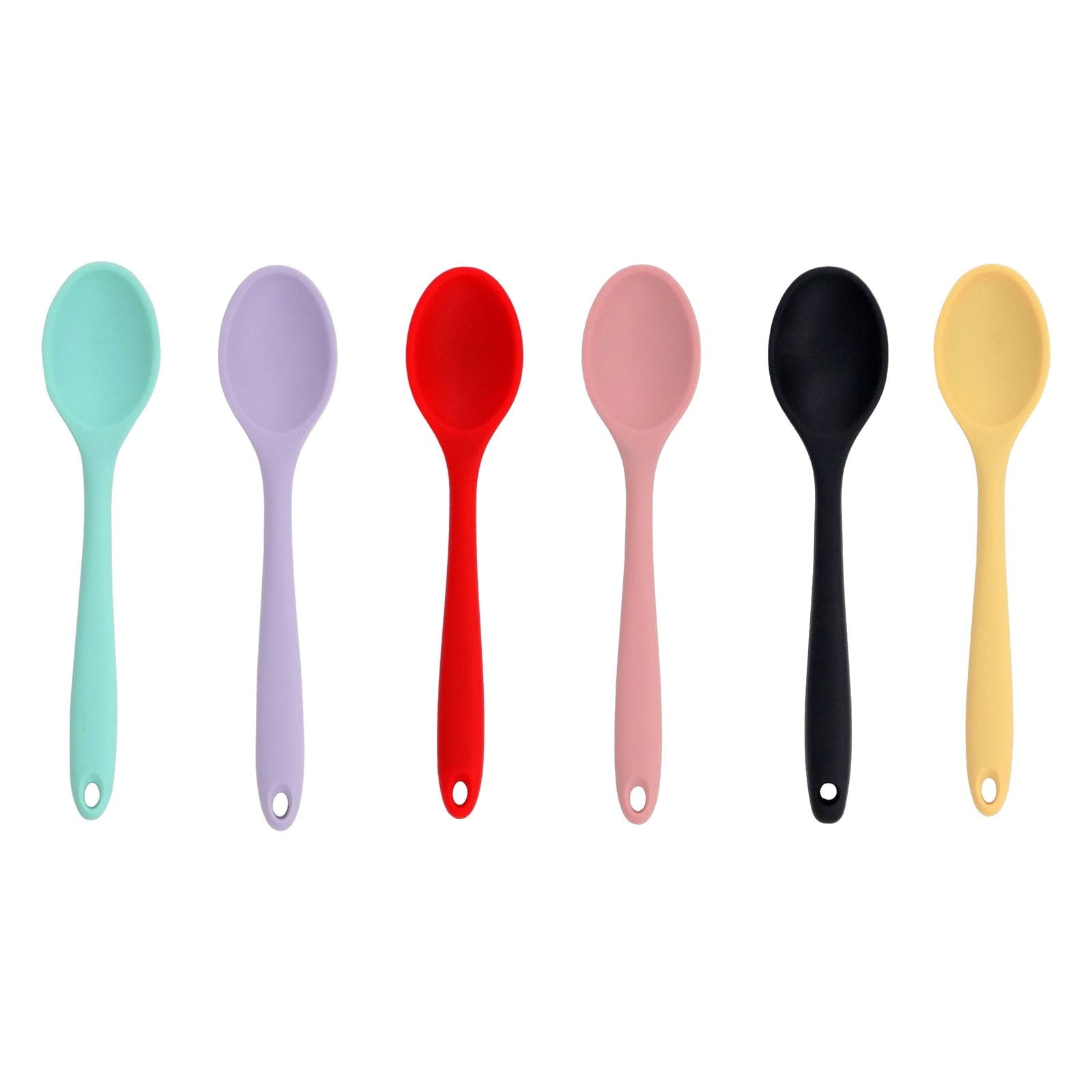 Silicone Slotted Spoon, High Heat Resistant Silicone Cooking Spoon, 2Pcs Nonstick Silicone Mixing Spoon, Durable Kitc... - Image 4