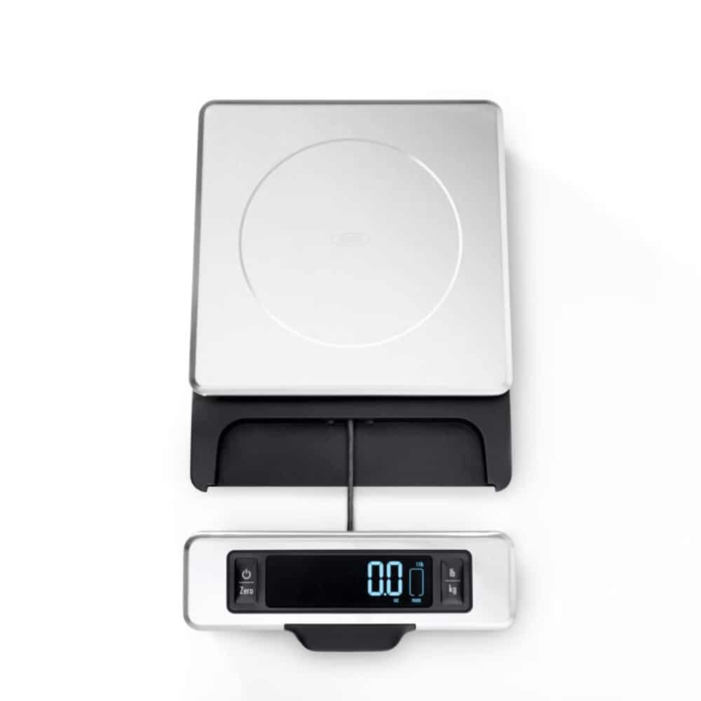 OXO Good Grips 11-Pound Stainless Steel Food Scale with Pull-Out Display - Image 4