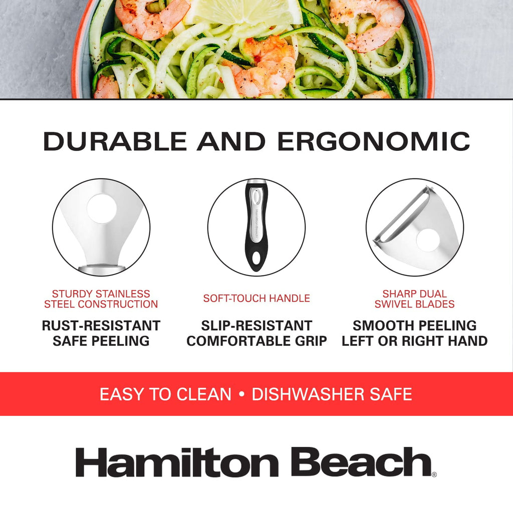 Y Shape Peeler Stainless Steel 7.5in Soft Touch Handle, Vegetable Y shape Peeler Ergonomic Non-Slip Handle & Sharp Bl... - Image 3