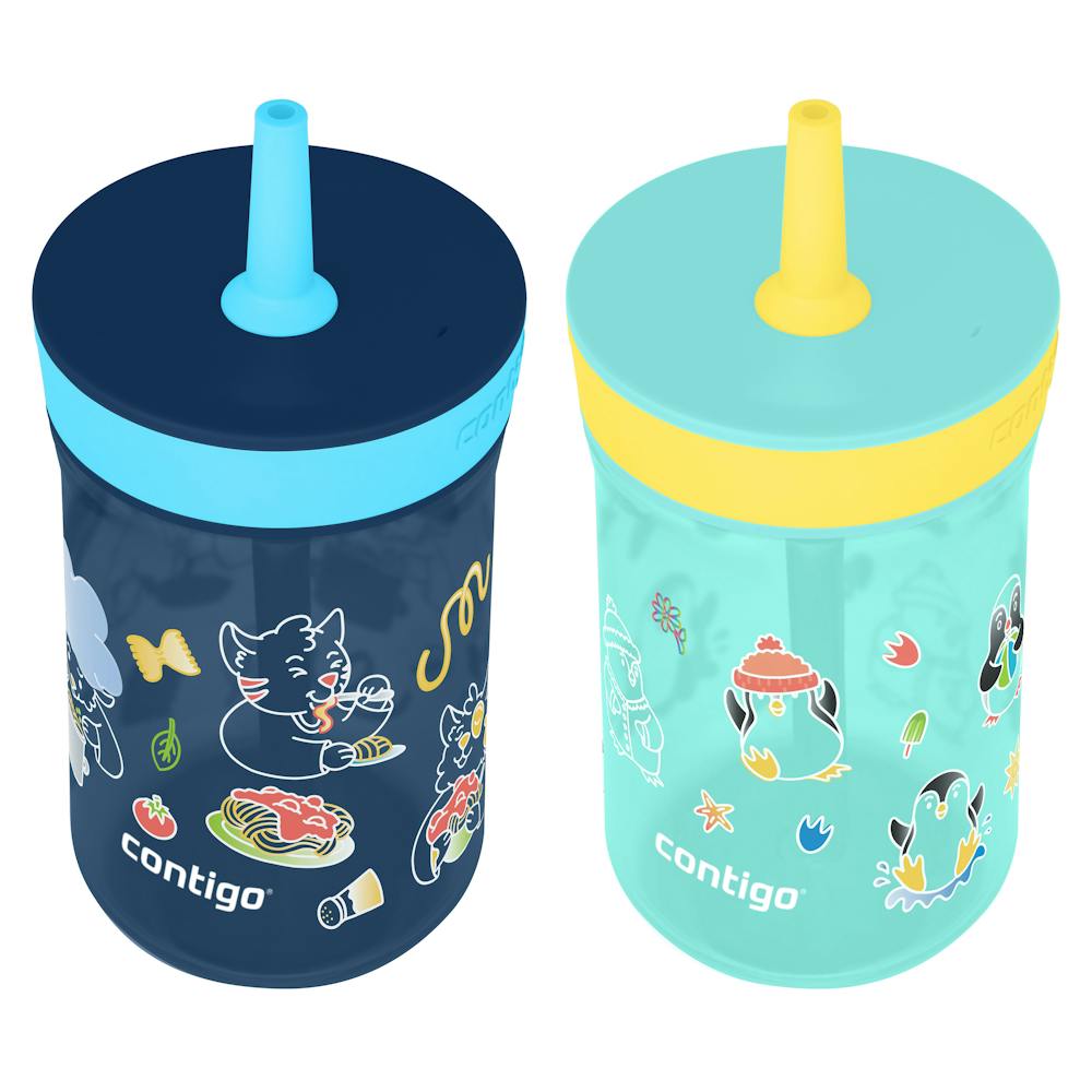 Kids’ Leighton Straw Tumbler with Spill-Proof Lid, 14oz