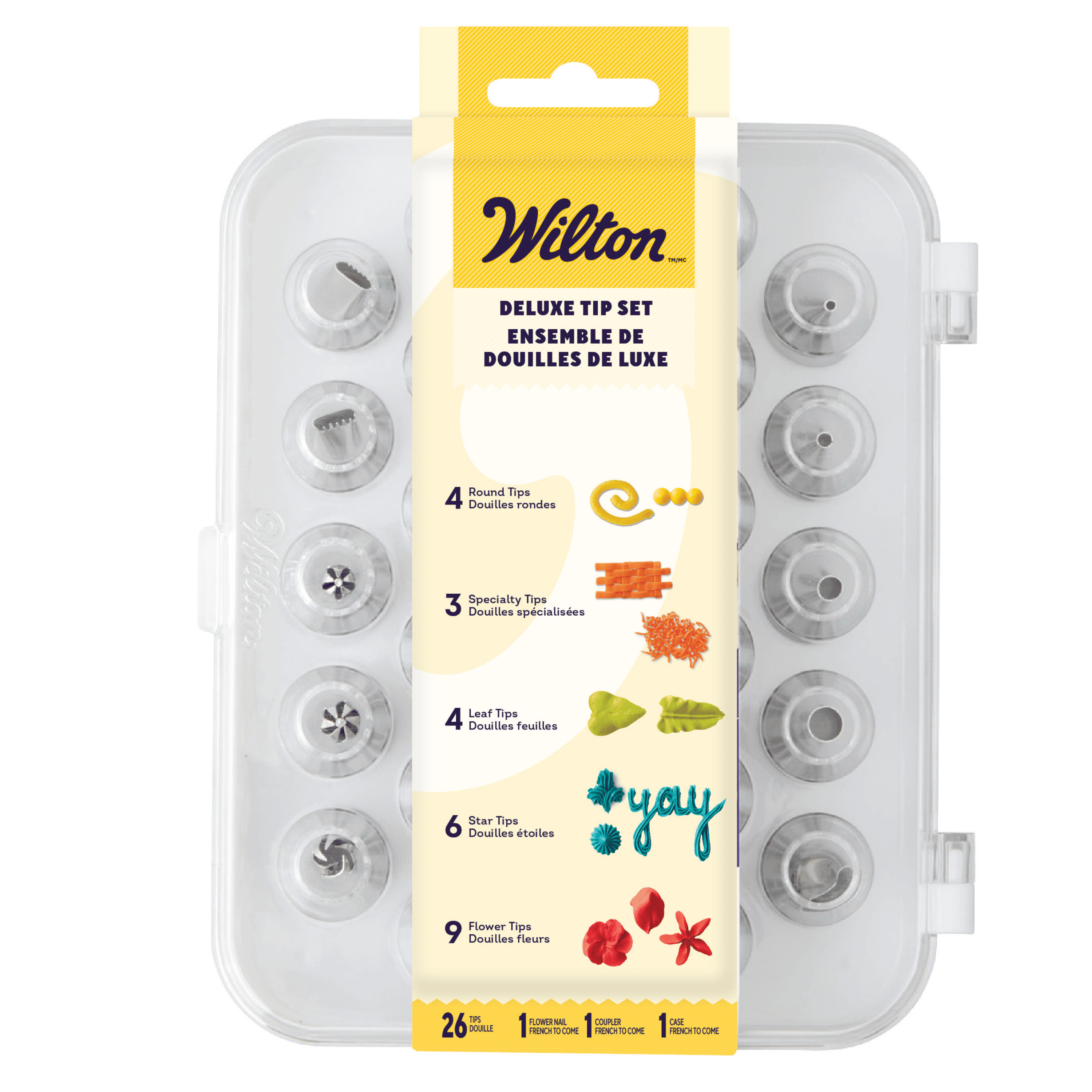 Wilton Deluxe Decorating Tip Set, 29-Piece, Stainless Steel and Plastic - Image 2