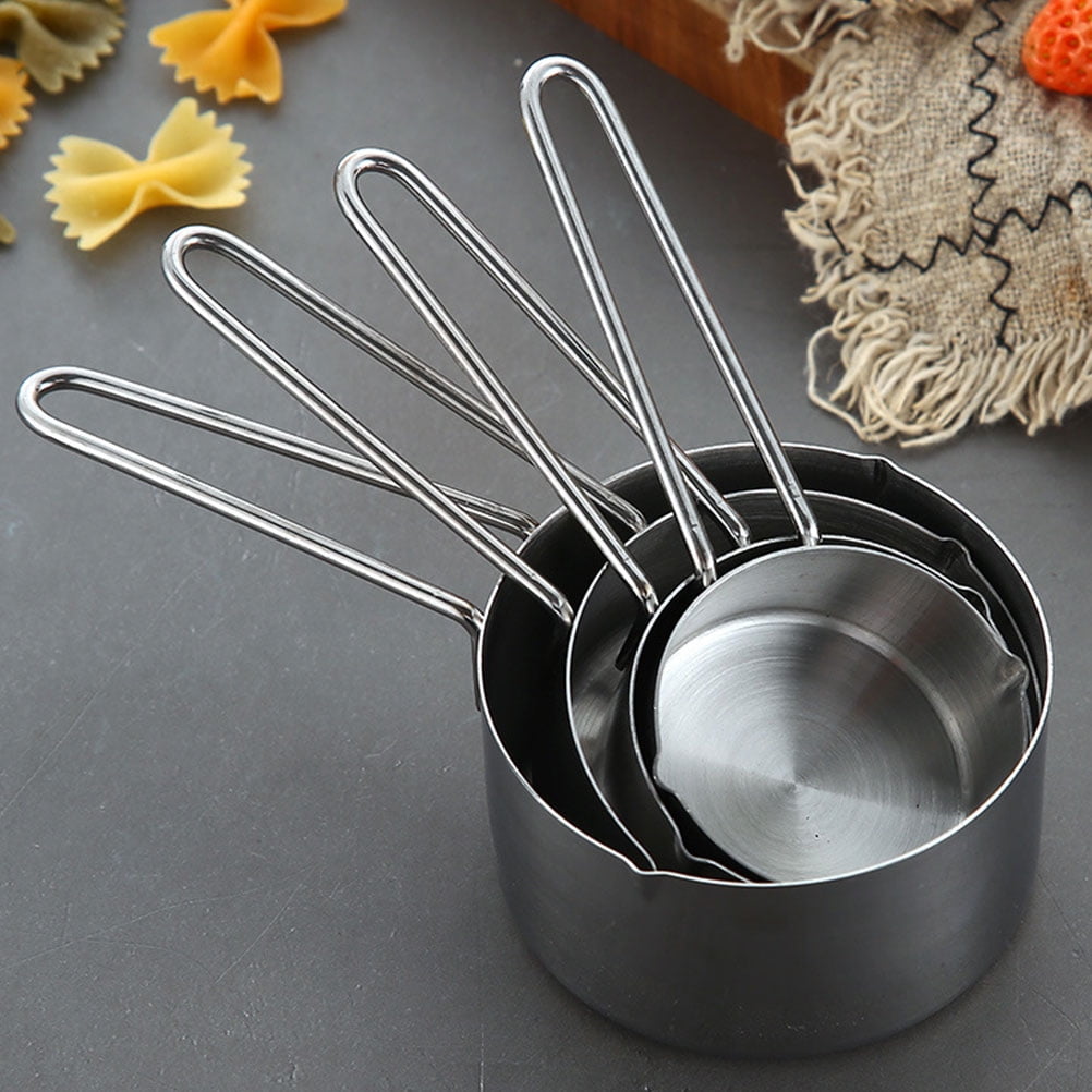 Stainless Steel Measuring Spoons Baking Tools Kitchen Cup Seasoning Scale (1/4cup 60ml) Creamer - Image 6