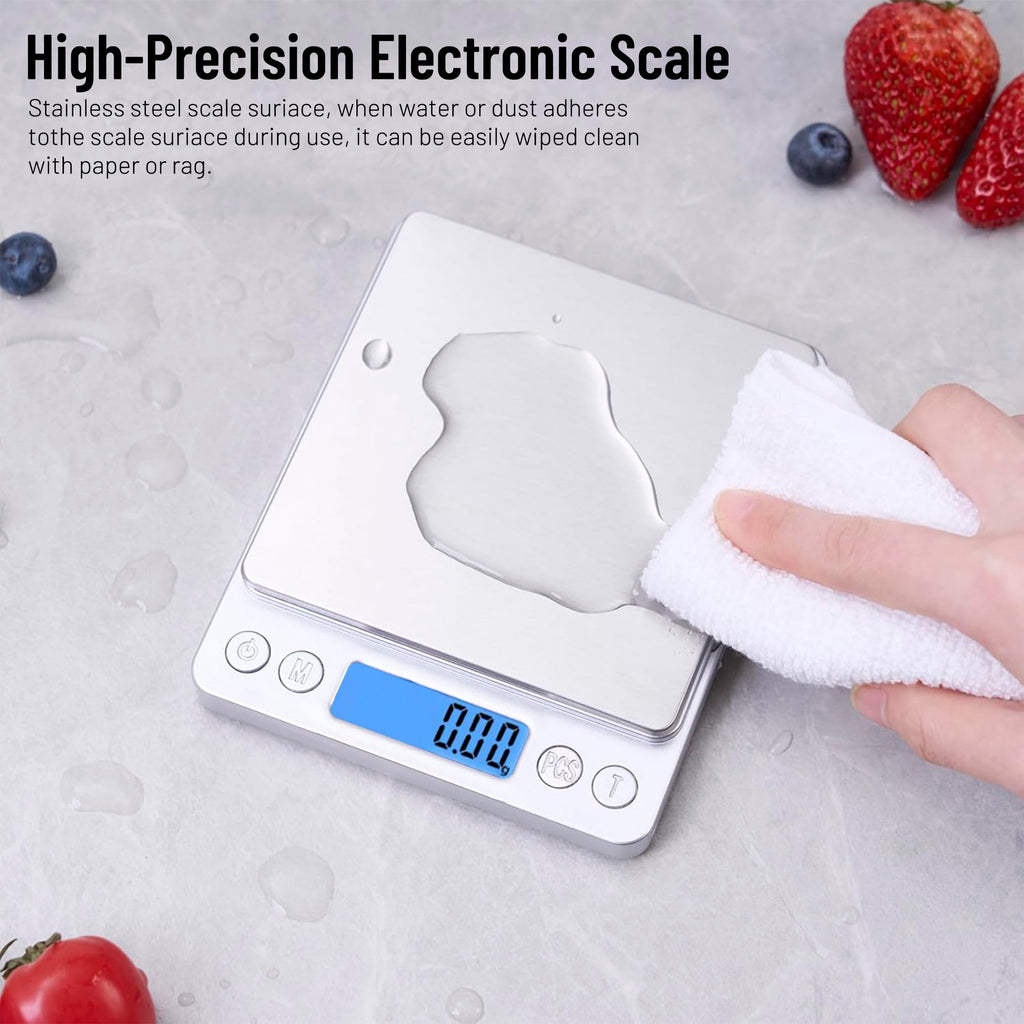 Asoricing Kitchen Food Scale, Digital Kitchen Scale with LCD Display, Weight Grams and Ounces for Baking Cooking and ... - Image 5