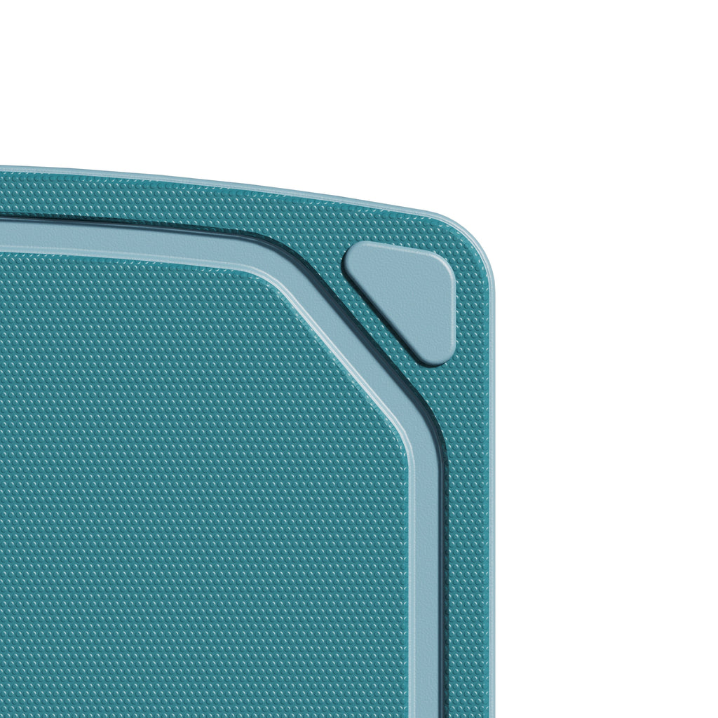 Mainstays 2 Pieces 8.5 x 11 and 10 x 14 Non-Slip Recycled Poly Cutting Board, Blue Color - Image 4