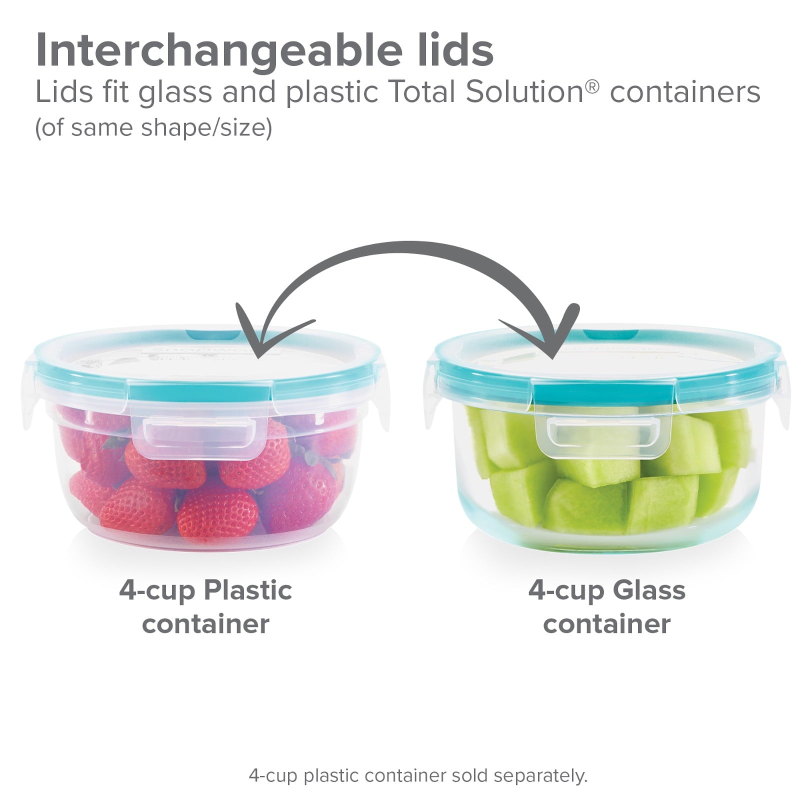 Snapware Total Solution Glass Storage Set, 10 Piece - Image 6