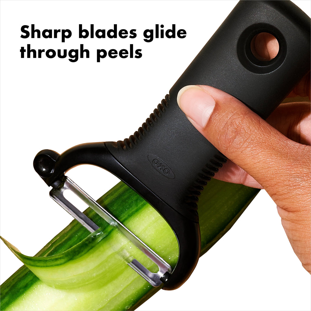 OXO Softworks Stainless Steel Blade Y Peeler, Black - Image 4