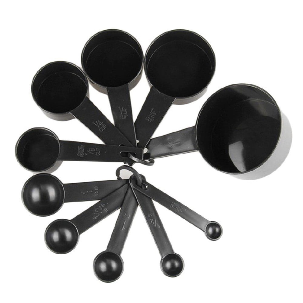 Measuring Cups and Spoons Set, 10 PCS Stackable Measuring Spoons with Plastic Handle, Accurate Tablespoon for Measuri... - Image 4