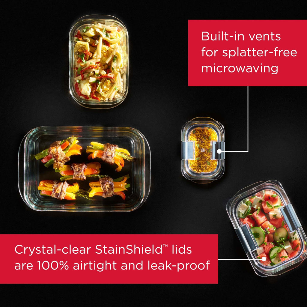 Rubbermaid Brilliance 1.3 Cup Stain-Proof Food Storage Container, Set of 2 - Image 3