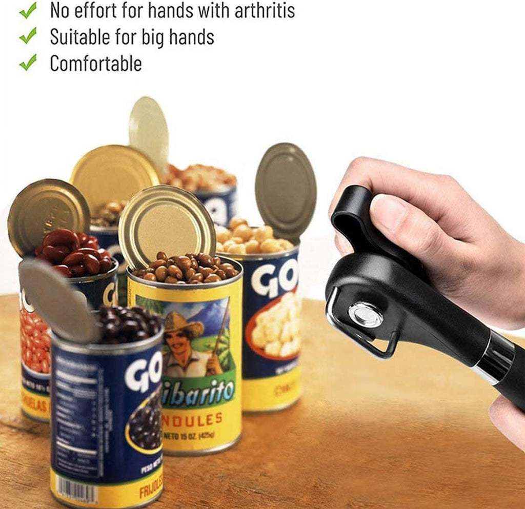 Cowin Can Opener Manual Cutting Can Opener Safe Smooth Edge Stainless Steel Ergonomic Can Opener Kitchen Restaurant - Image 2
