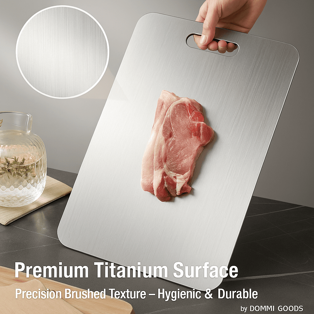 Titanium Cutting Board - 15"L x 11"W, Double Sided, Non-Toxic, Hygiene, Durable, Dishwasher Safe - Image 5