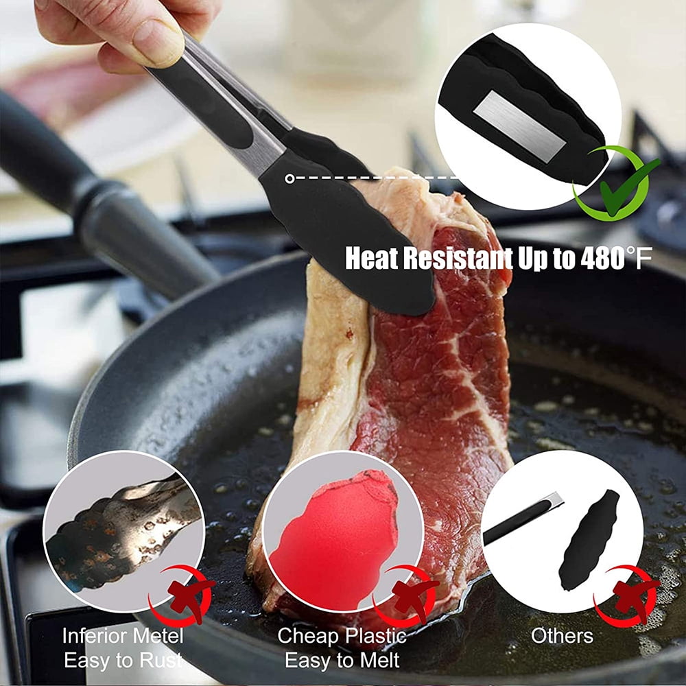 Kitchen Tong Set,Tongs For Cooking, Perfect for Food,Salad and BBQ - Image 3