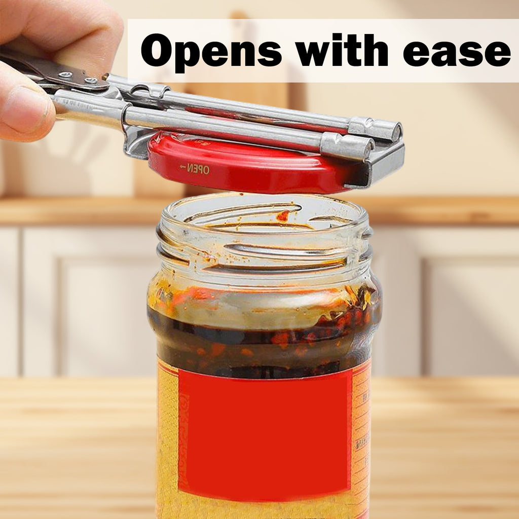 1 Counts Jar Opener for Weak Hands, Multifunctional Adjustable Can Opener, Stainless Steel Jar Lid Opener Bottle Open... - Image 4