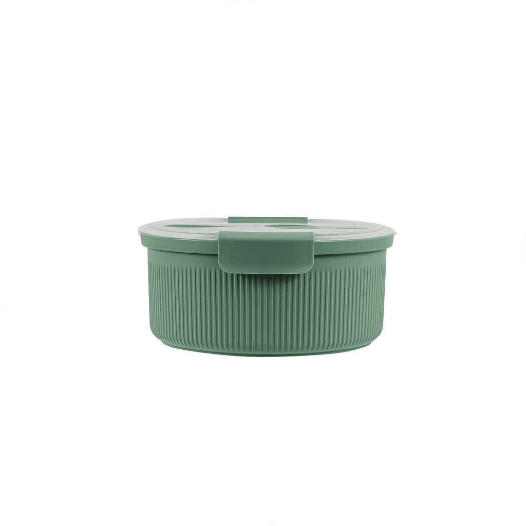 (2 pack) Mainstays Food Storage Bento Container, Round, Green, 47oz Capacity, A Practical Choice for School Lunches a... - Image 3