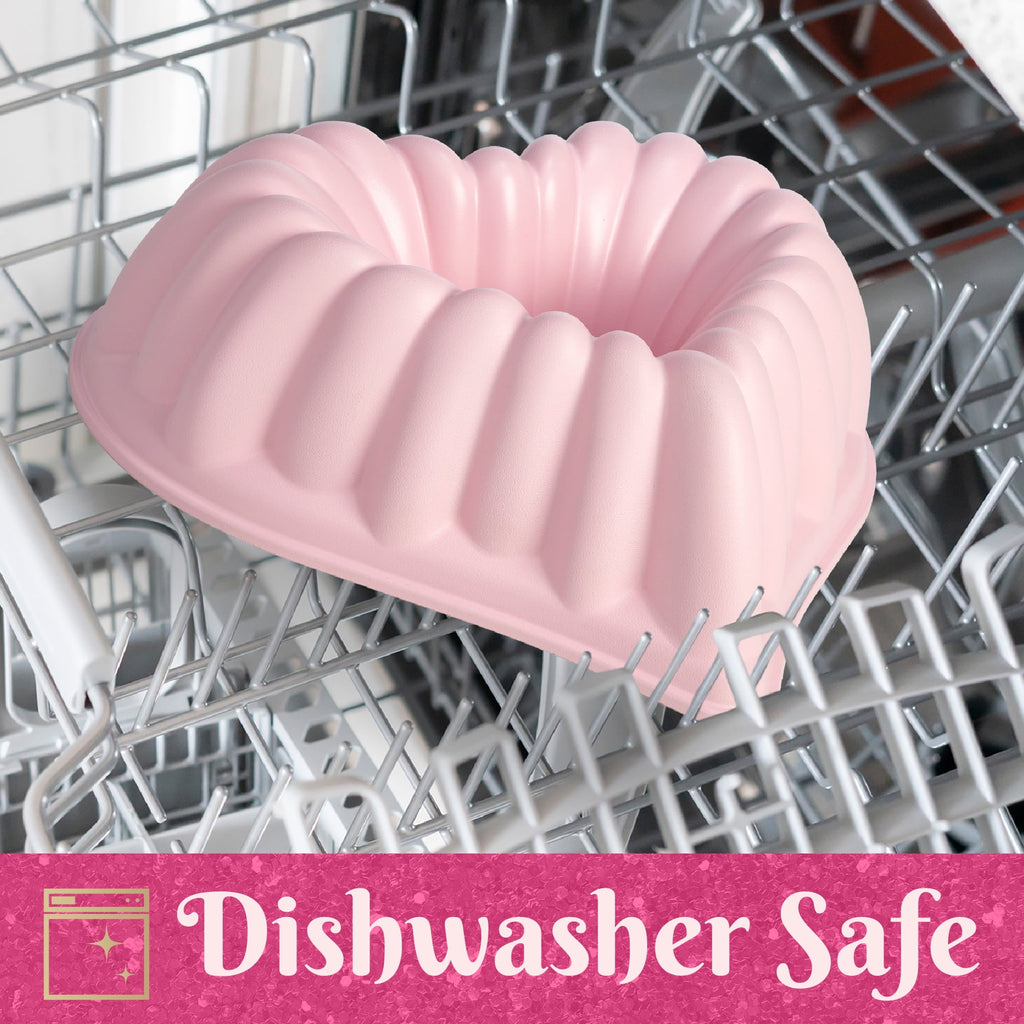 Paris Hilton Heart Shaped Cake Pan for Baking, Premium Nonstick & Dishwasher Safe, 9.5-inch, Pink - Image 6
