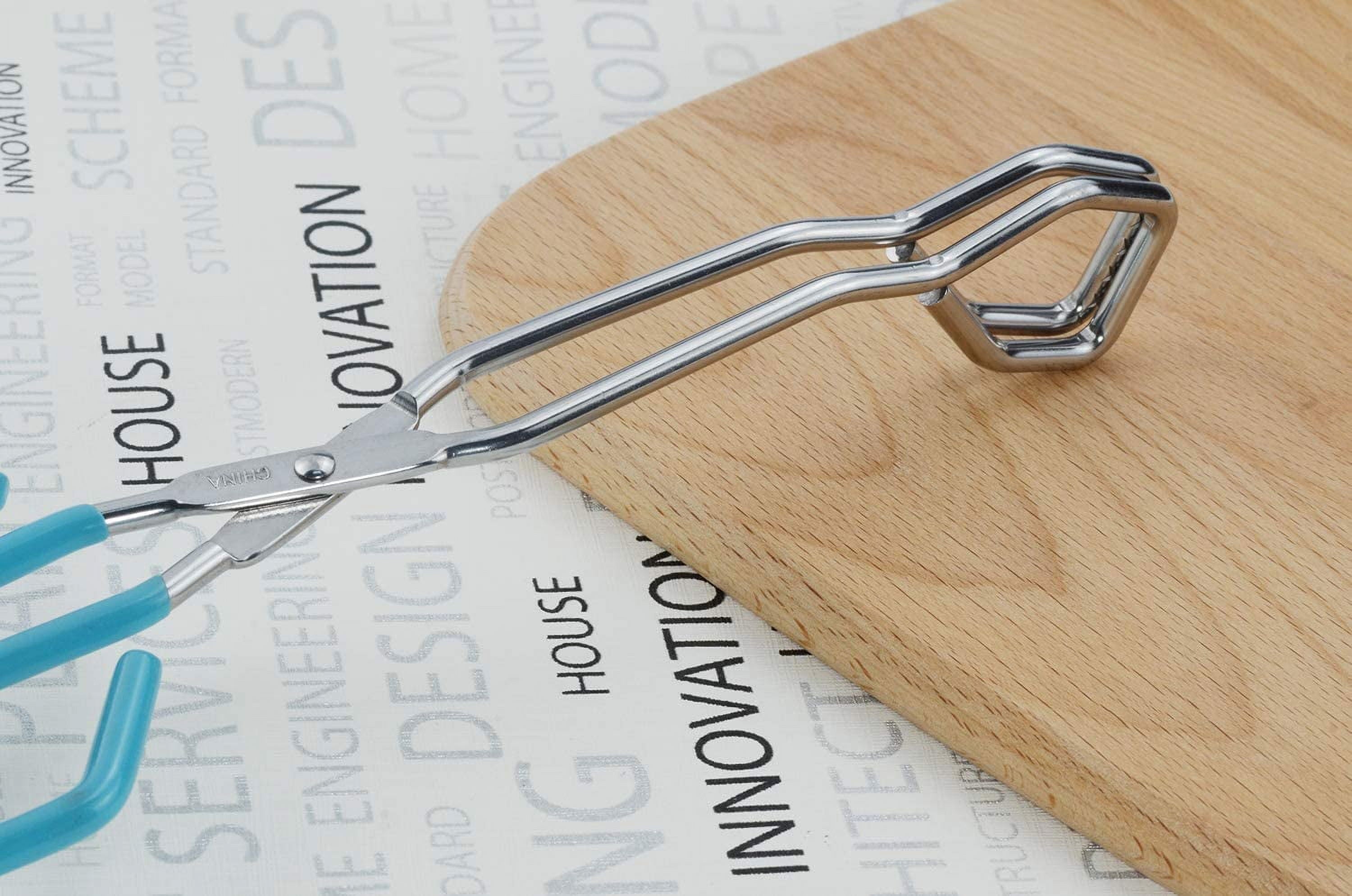 Futhstar Kitchen Scissor Tongs 11-inch with Comfort-Grip Handle Heavy Duty Stainless Steel Scissor Cooking Tongs - Image 3