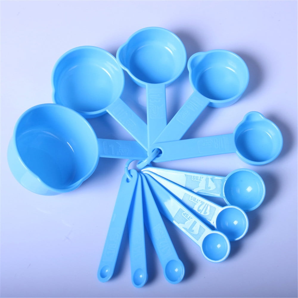 Plastic Measuring Spoons Set of 11, Baking & Cooking Tools with Marked Scale for Dry & Liquid Ingredients, Includes 1... - Image 2