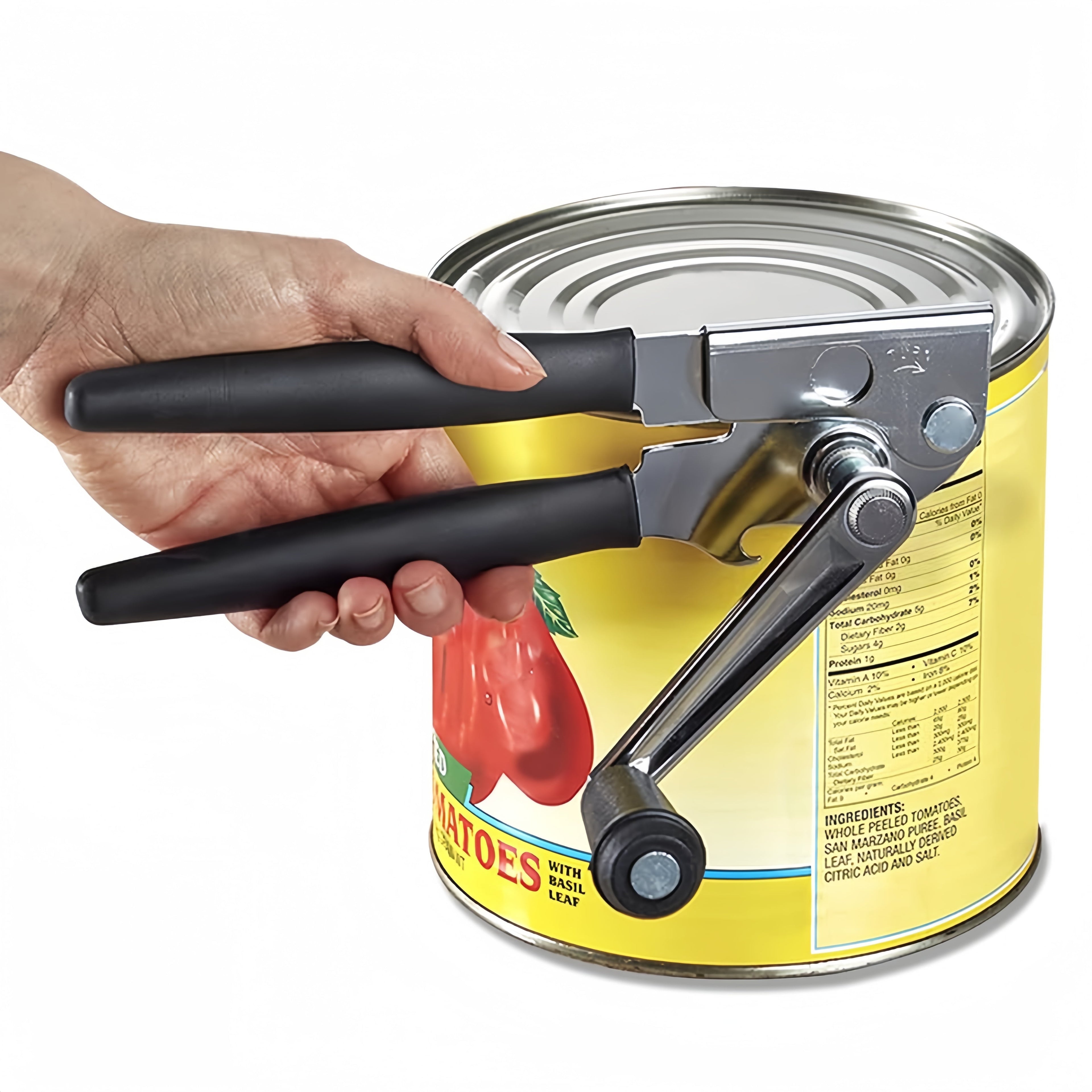 BKSDUEH Can Opener Stainless Steel Can Opener Manual Heavy Duty, Premium Hand Held Can Opener with Bottle Opener, Erg...