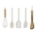 5-Piece Mini Silicone Utensil Set Durable & Nonstick Safe