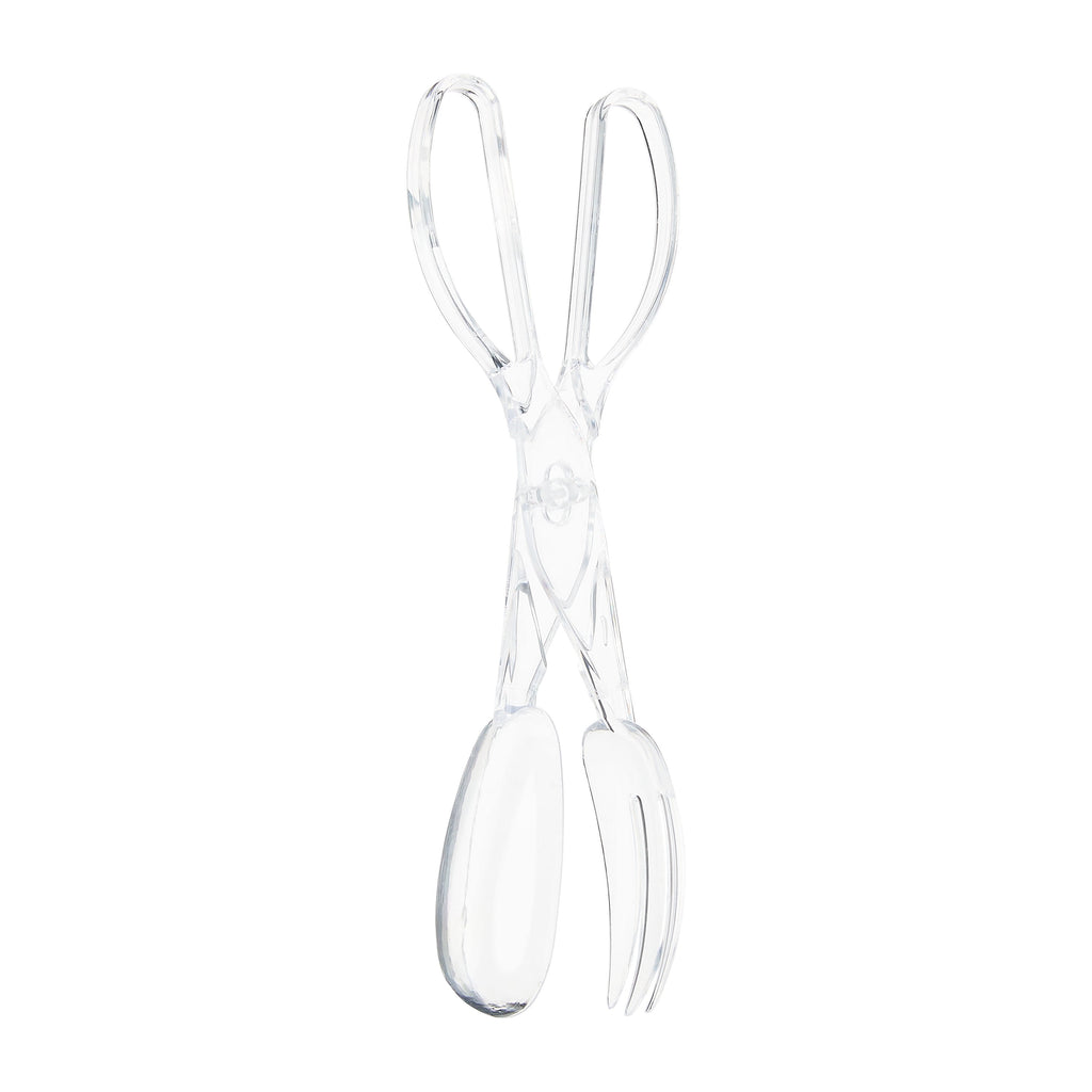 Clear Plastic Salad Tongs, 11", by Way To Celebrate