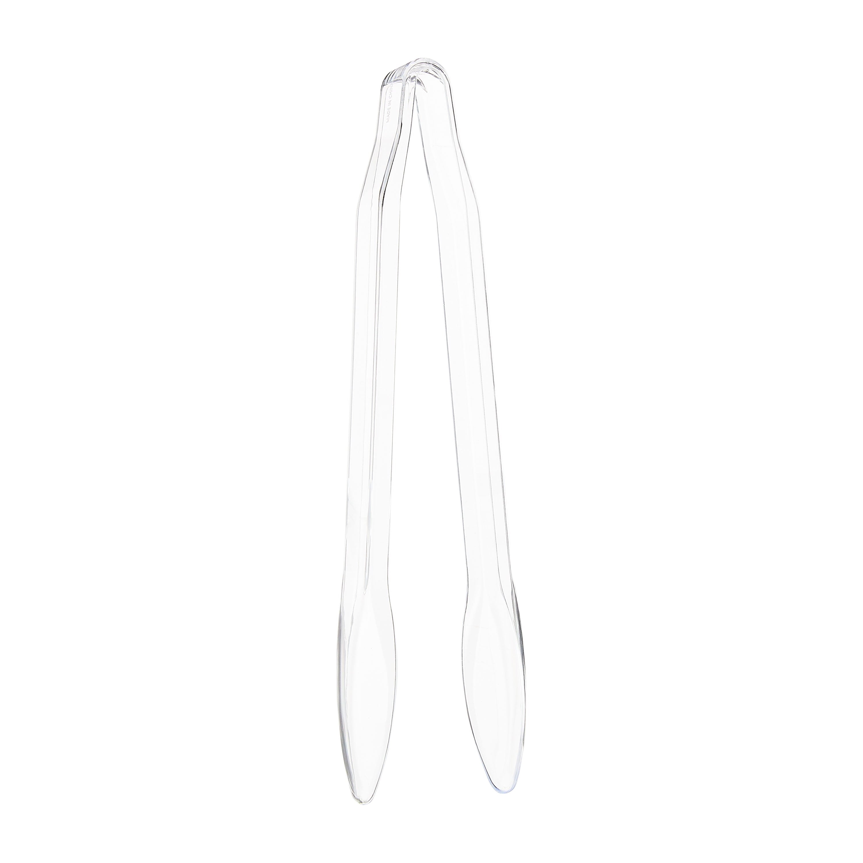 Serving Tongs, 12 inch, Food Tongs, Clear Plastic, by Way to Celebrate