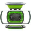 Colander collapsible, Colander Strainer Over The Sink Vegetable Fruit Strainer Basket (6 Quart) with Extendable Handl...