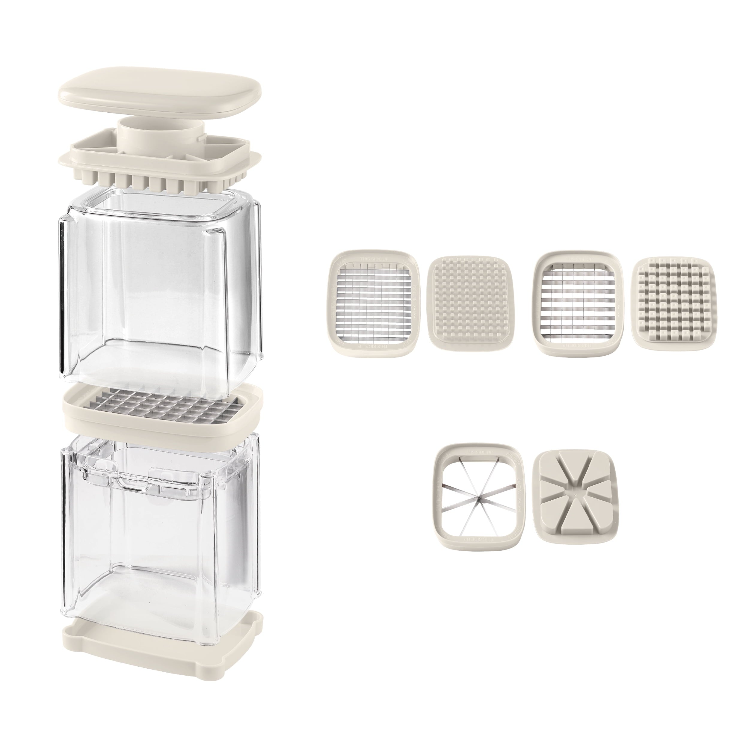 Veggie Chopper with 3 Interchangeable Blades Easy & Versatile