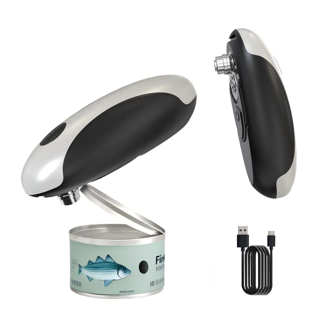 MSAS Electric Can Opener - USB Rechargeable Automatic Opener, Hands-Free Safe Design for All Can Sizes, Smooth Edge K...