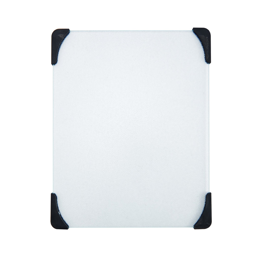 12-inch x 15-inch Glass Cutting Board with Black Non-Slip Corners