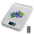 Food Scale, 22lb Kitchen Scale with 4 Units Tare Function & LCD Display, 0.1oz/1g Stainless Steel Digital Food Scale ...