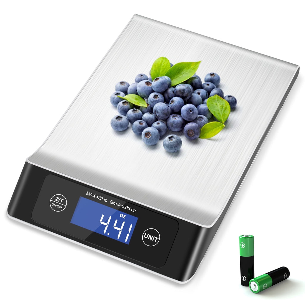 Food Scale, Kitchen Scale, MULISOFT Food Scales for Kitchen, LCD Display in Grams, Ounces, Pounds, Kilogram, Millilit...