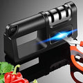 Hottest Knife Sharpener,4-in-1 Kitchen Chef Knife and Scissors Sharpener, Professional Diamond Rods Expertly Sharpen ...