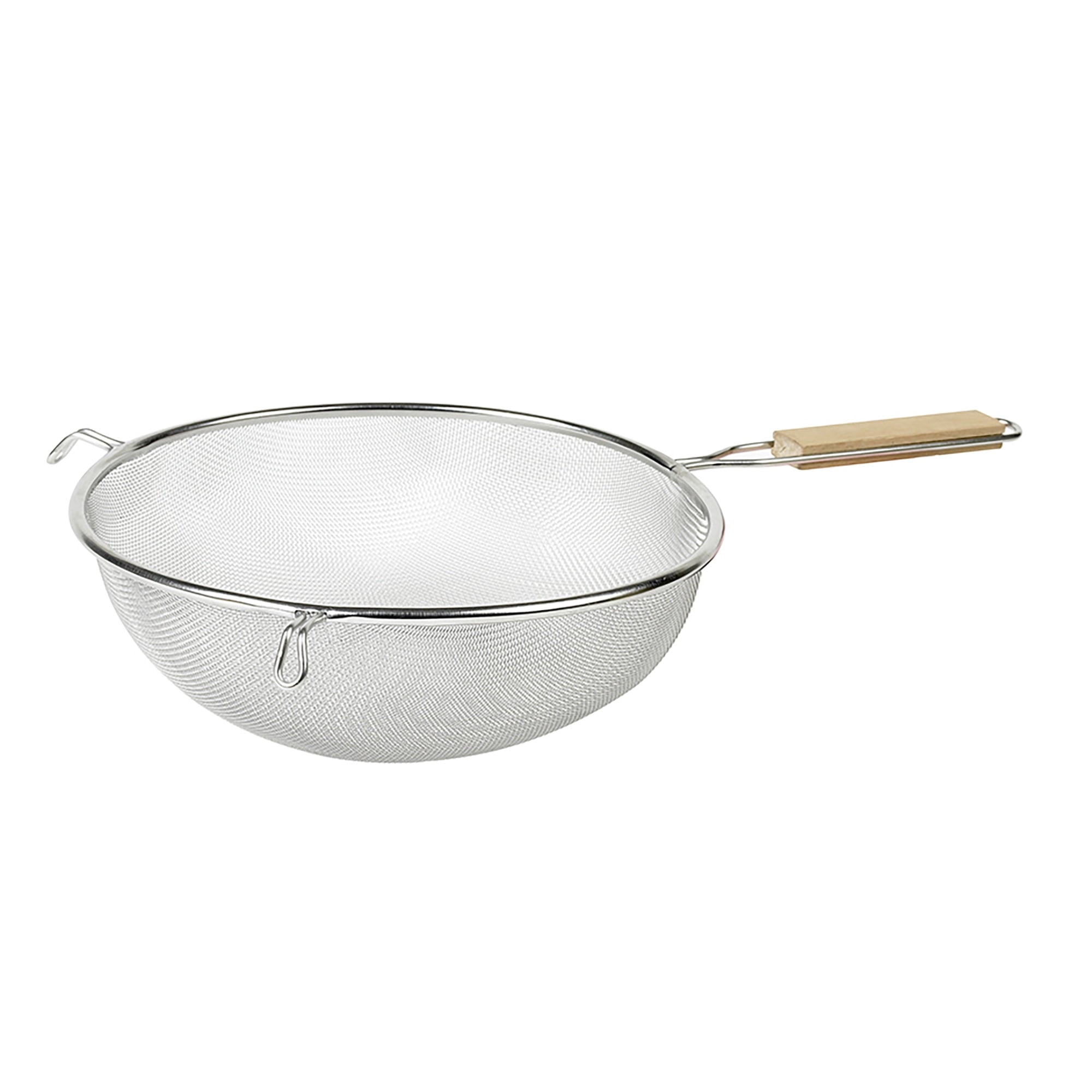 IMUSA 6in Stainless Steel Strainer with Wood Handle