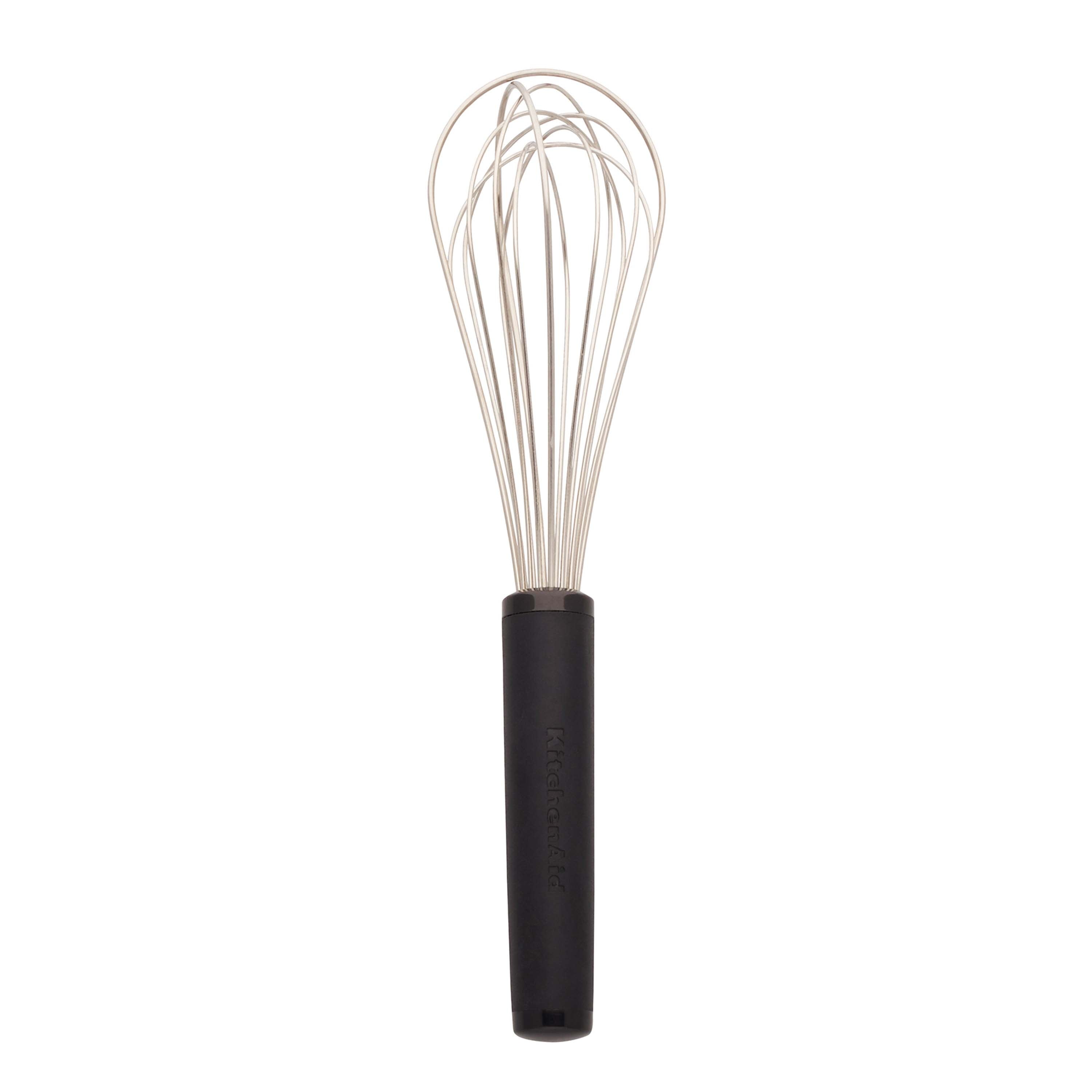 Stainless Steel Balloon Whisk with Black Handle, Dishwasher Safe