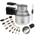 LUIISIS 15-Piece Magnetic Measuring Cups & Spoons Set, Stainless Steel with N45 Magnets, Fits Spice Jars for Baking &...