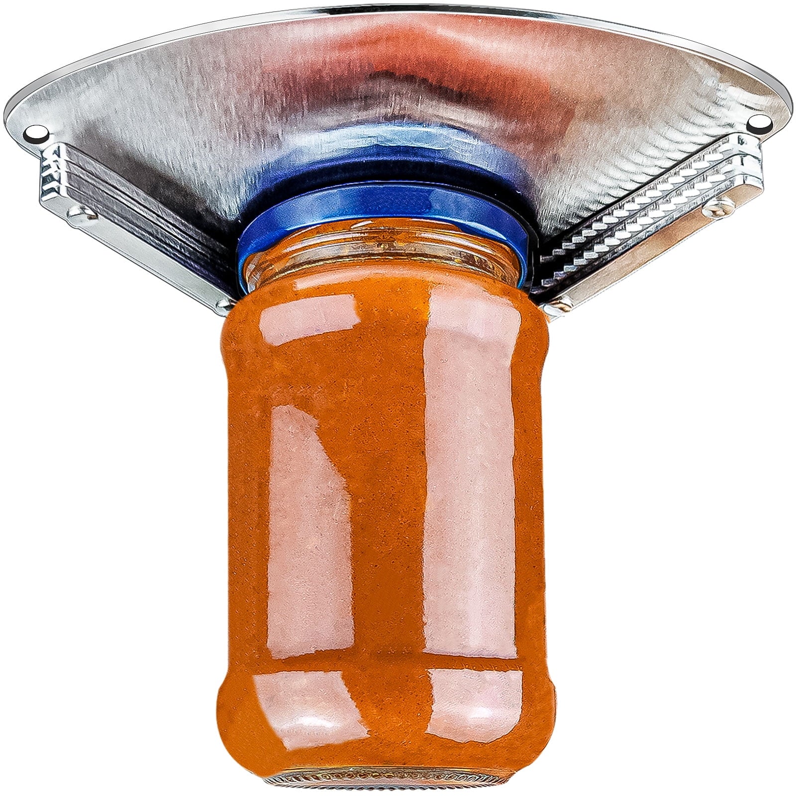 Latest Stainless Steel Jar Openers for Seniors, Under Cabinet Jar Opener Tool for Weak Hands, Under Counter Jar Lid C...