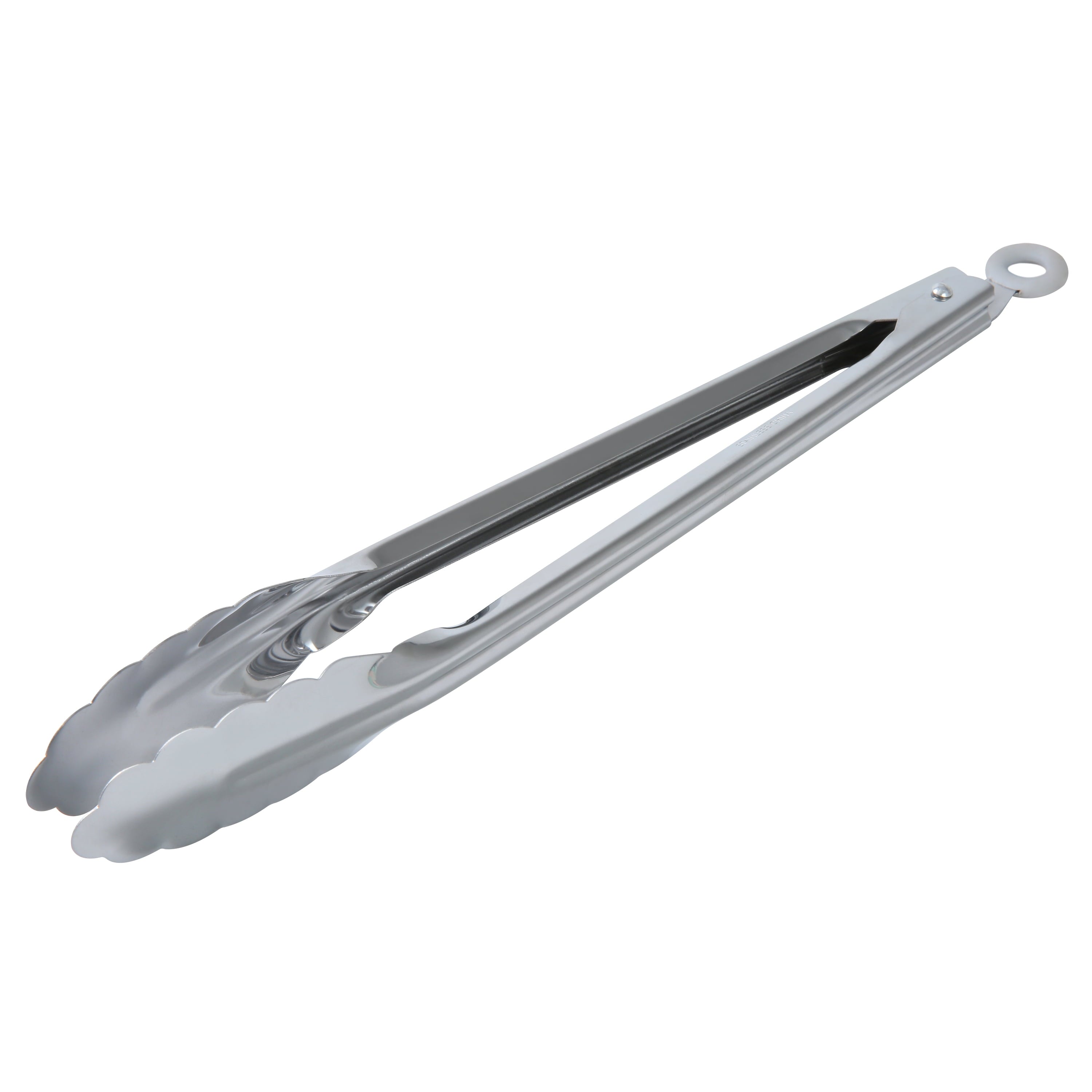 Mainstays 12 Inch Stainless Steel Locking Cooking Tongs with Lock Function - Silver