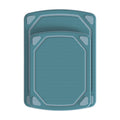 Mainstays 2 Pieces 8.5 x 11 and 10 x 14 Non-Slip Recycled Poly Cutting Board, Blue Color