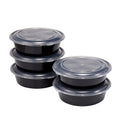 Mainstays 5-Pack Round Meal Prep Containers with Lids, 1L, BPA-Free, Microwave & Dishwasher Safe, Ideal Use for Meal ...