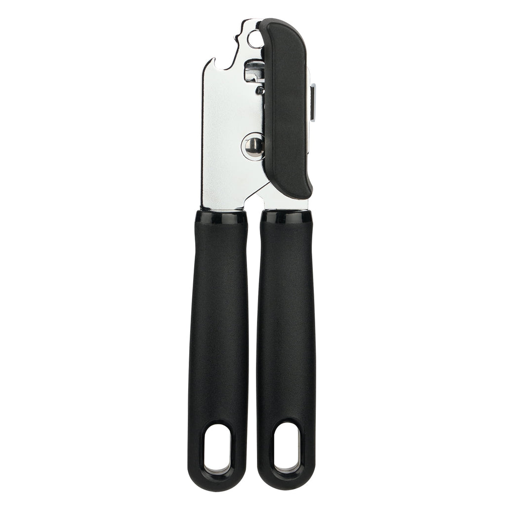 Mainstays 2 Ply Manual Can Opener with Integrated Bottle Opener, Black