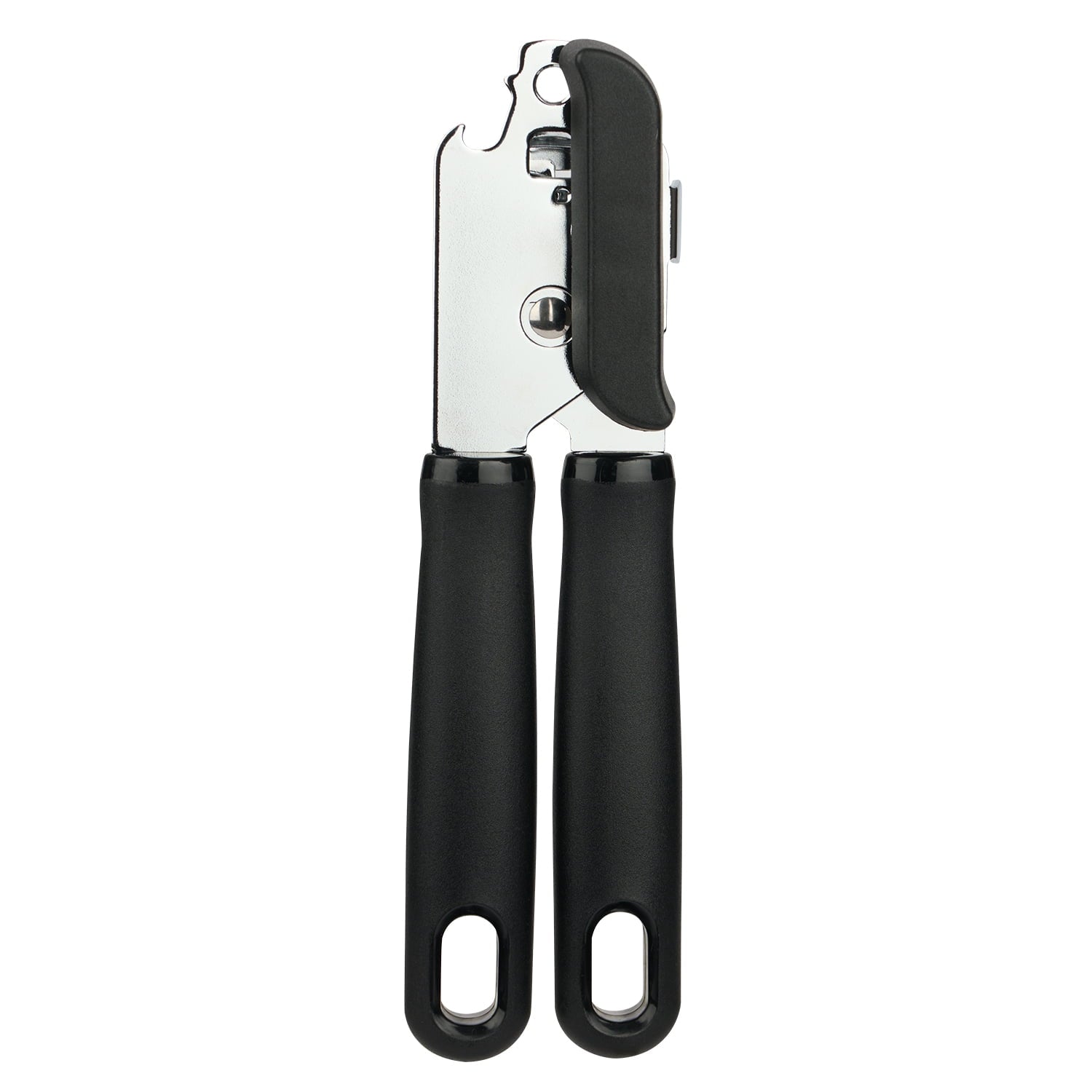 Mainstays 2 Ply Manual Can Opener with Integrated Bottle Opener, Black