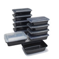 Mainstays 15-Pack Meal Prep Containers with Lids, BPA-Free, Leak-Resistant, Microwave and Dishwasher Safe, Stackable,...