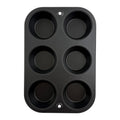 Mainstays 6-Cup Nonstick Steel Muffin Pan, 2.9" Cup, Gray, 1 Count