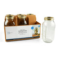 Mainstays 64 oz Mason Jars, Wide Mouth Half Gallon Canning Jars with Lids and Rings, 6-Pack Extra Large Glass Jars fo...