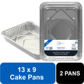 Mainstays Aluminum Foil Cake Pans 13" x 9" 2 Count