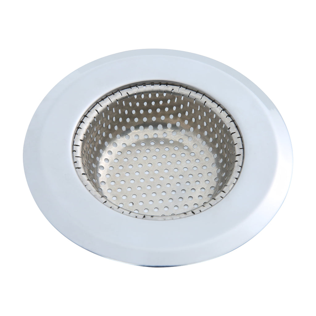 Mainstays Stainless Steel Kitchen Sink Drain Strainer 4.45" - Durable Food Catcher Chrome
