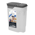 Mainstays Clear Plastic Cereal Dispenser with Lid, 32 Cup Airtight Cereal Storage Container for Pantry Organization a...
