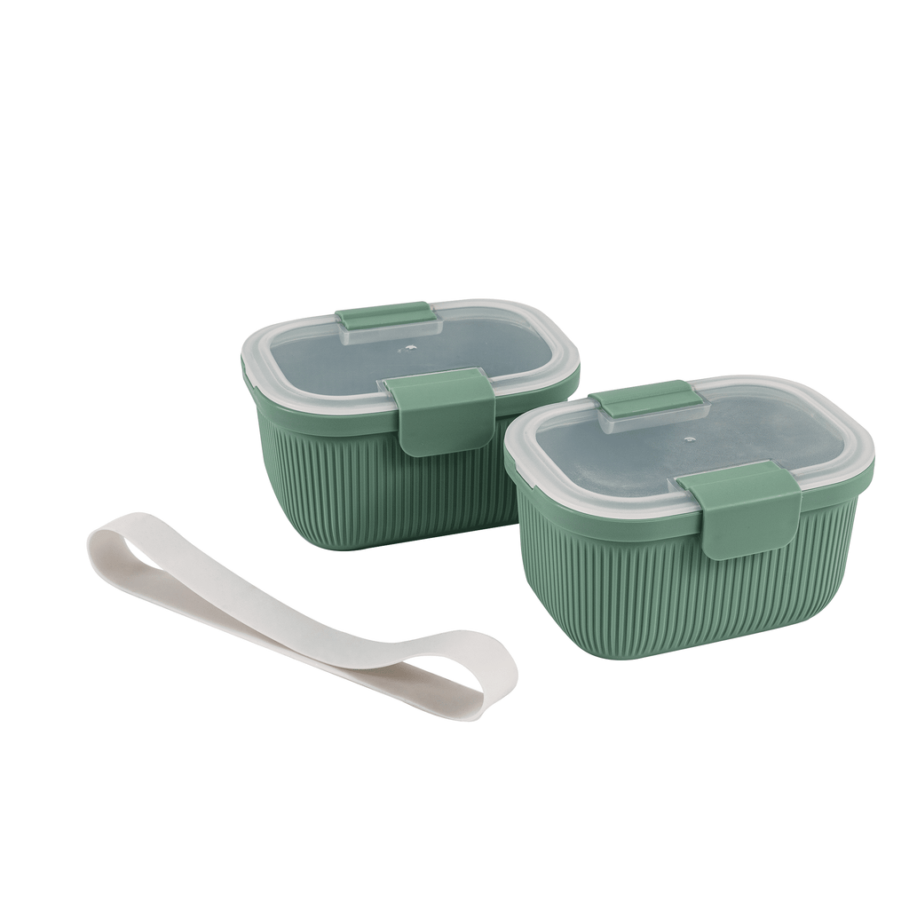 Mainstays Food Storage Snack Container, Plastic, Rectangle, Green, 19oz Capacity, Best Used for On-the-Go Snacks and ...