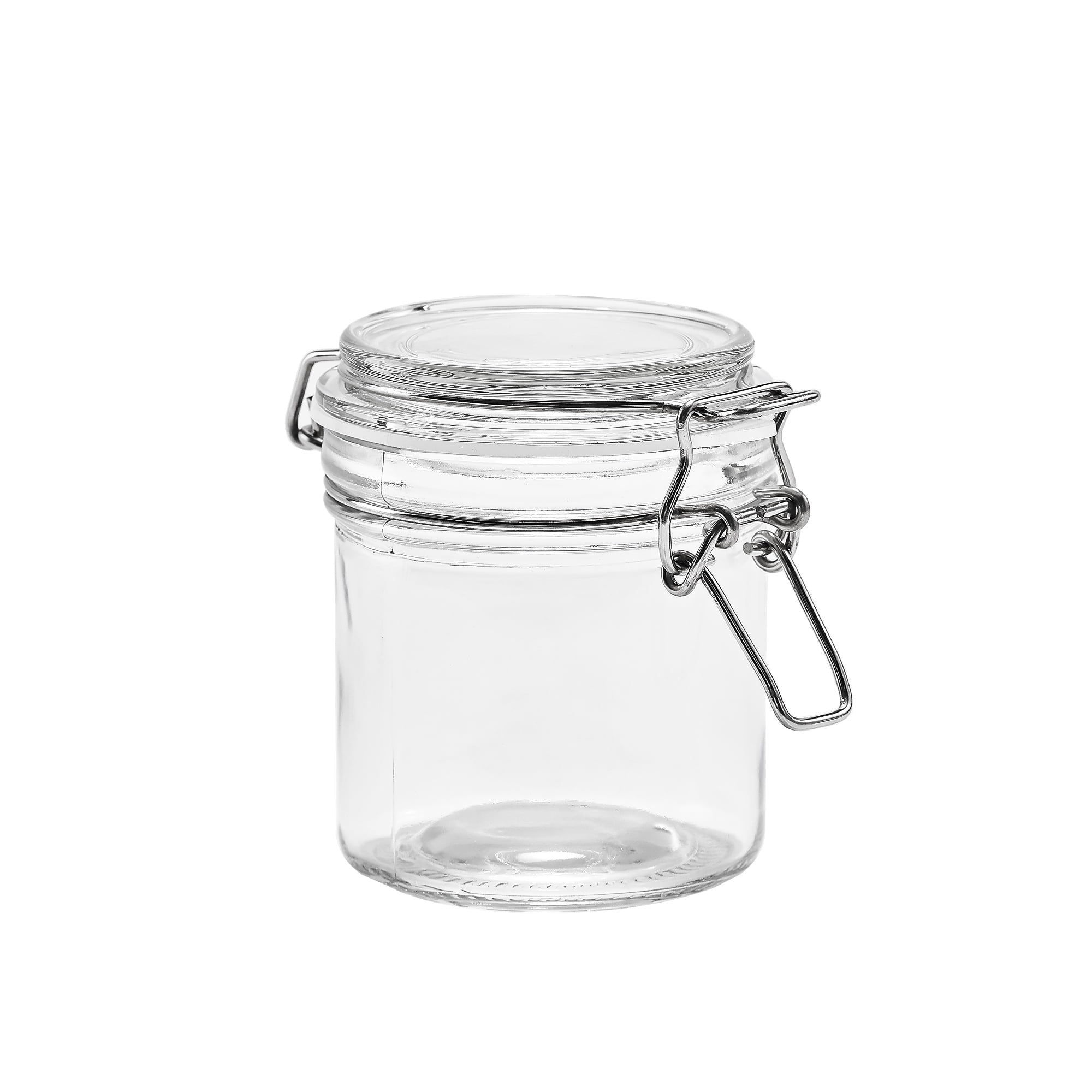 Mainstays 9.4 oz Glass Airtight Food Storage Jar Canister with Locking Lid, Kitchen Pantry Storage Container for Spic...