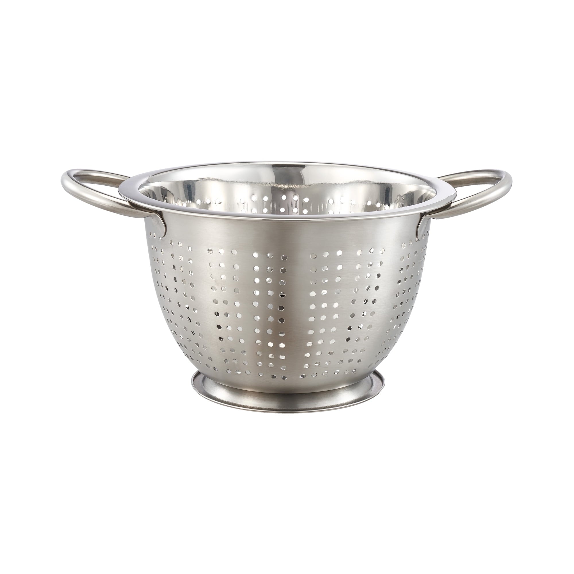 Mainstays SS 3QT Multi-Use Colander for Straining, Draining & Rinsing Pasta, Fruits or Vegetables